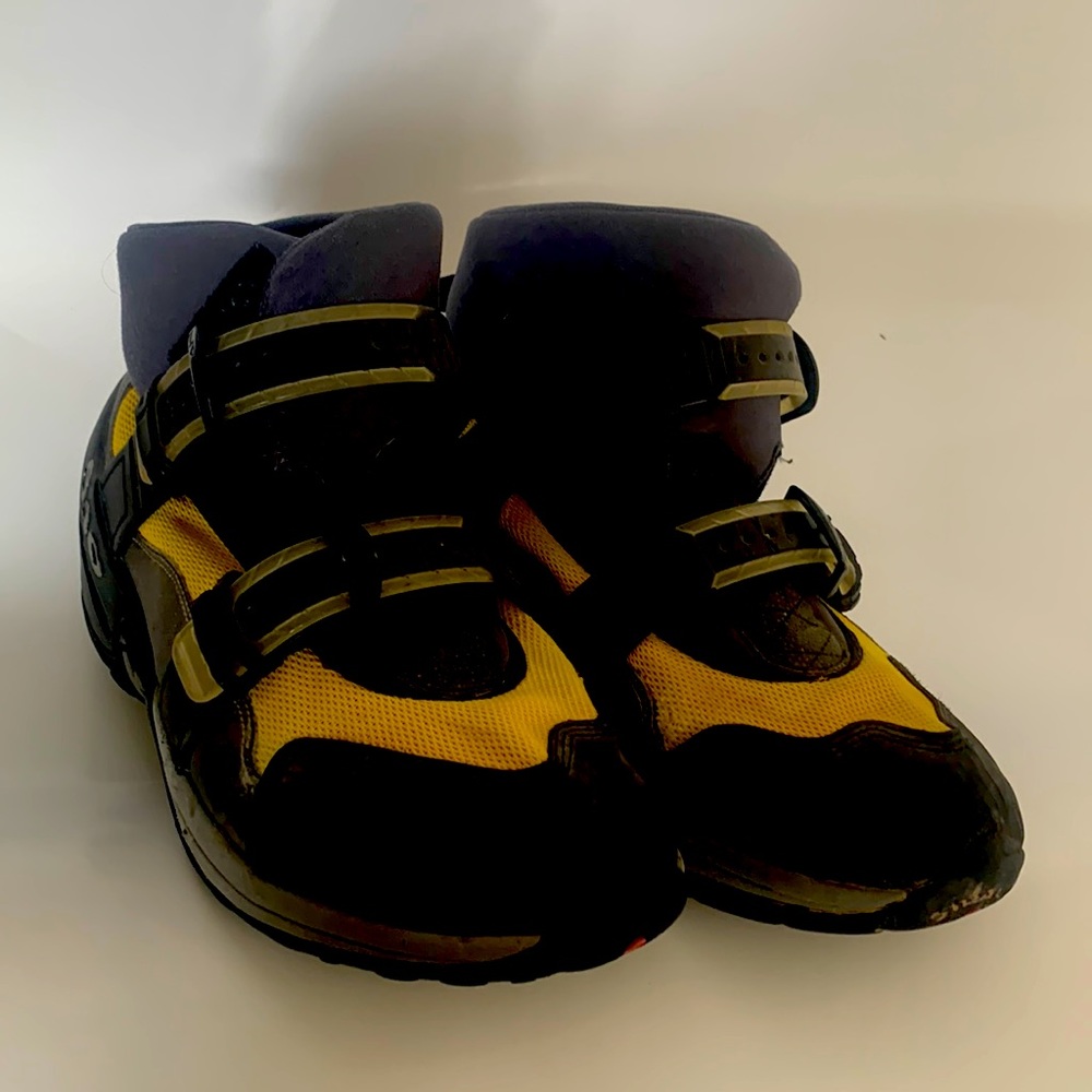 5.10 Canyoneer Boots. Size 11.5.  Black, grey, yellow.  Stealth rubber sole.
